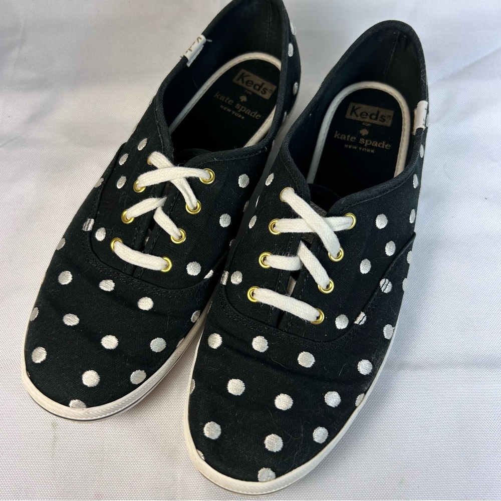 Keds Women's Black Polka Dot Sneakers